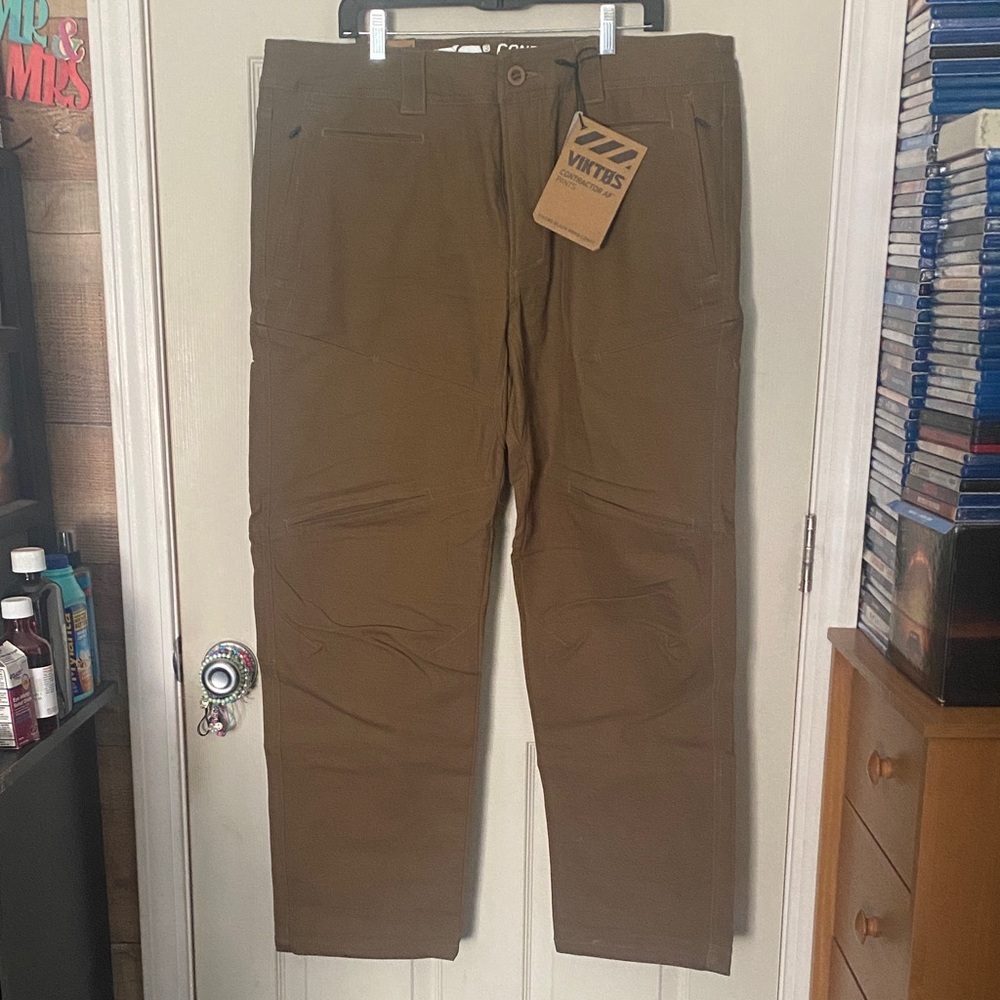 Viktos Men's Cargo Pants in Brown - Straight Fit Utility Style